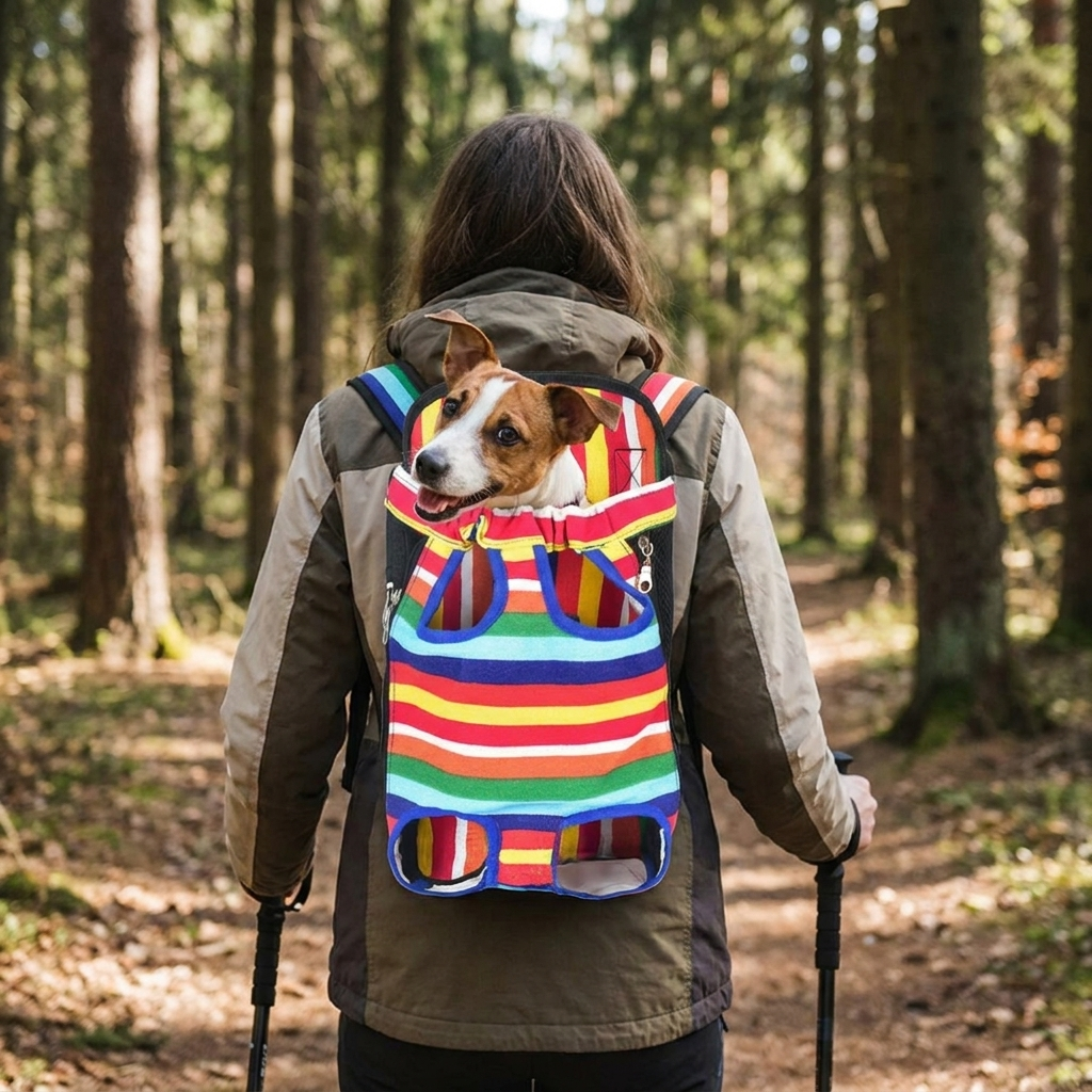Pet Breathable Travel Backpack lifestyle