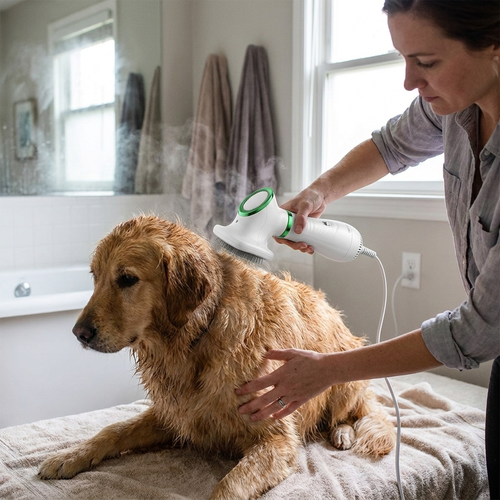 Portable 2 In 1 Dog Hair Dryer lifestyle